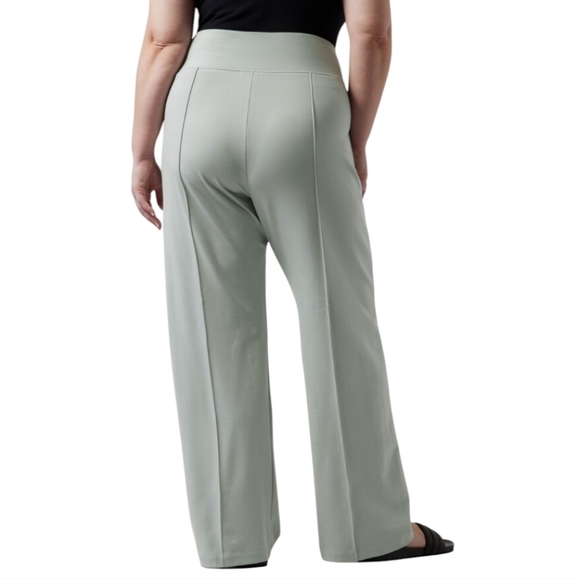 Athleta Eastbound Wide Pant Coastal Gray Women's 14 - Picture 2 of 8